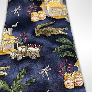 Tabasco Avery Island Silk Tie. EUC.